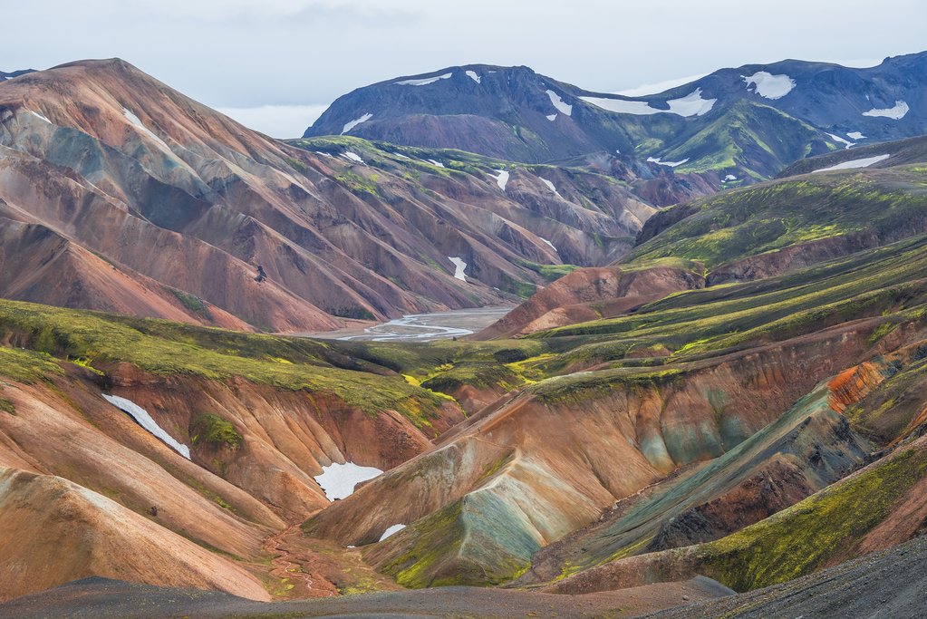 A dramatic, remote geothermal landscape in Iceland